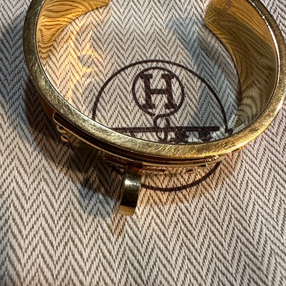 Hermes Gold Cuff Bracelet